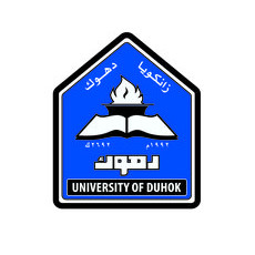 Logo der Universität Duhok mit Buch und Flamme